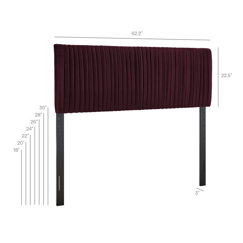 Eloise Stain-Resistant Performance Velvet Queen Headboard by Modway