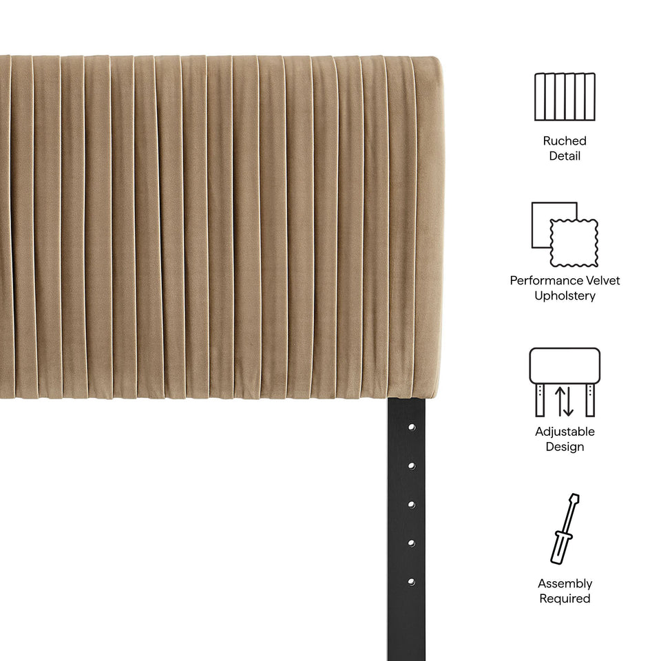 Eloise Stain-Resistant Performance Velvet Queen Headboard by Modway