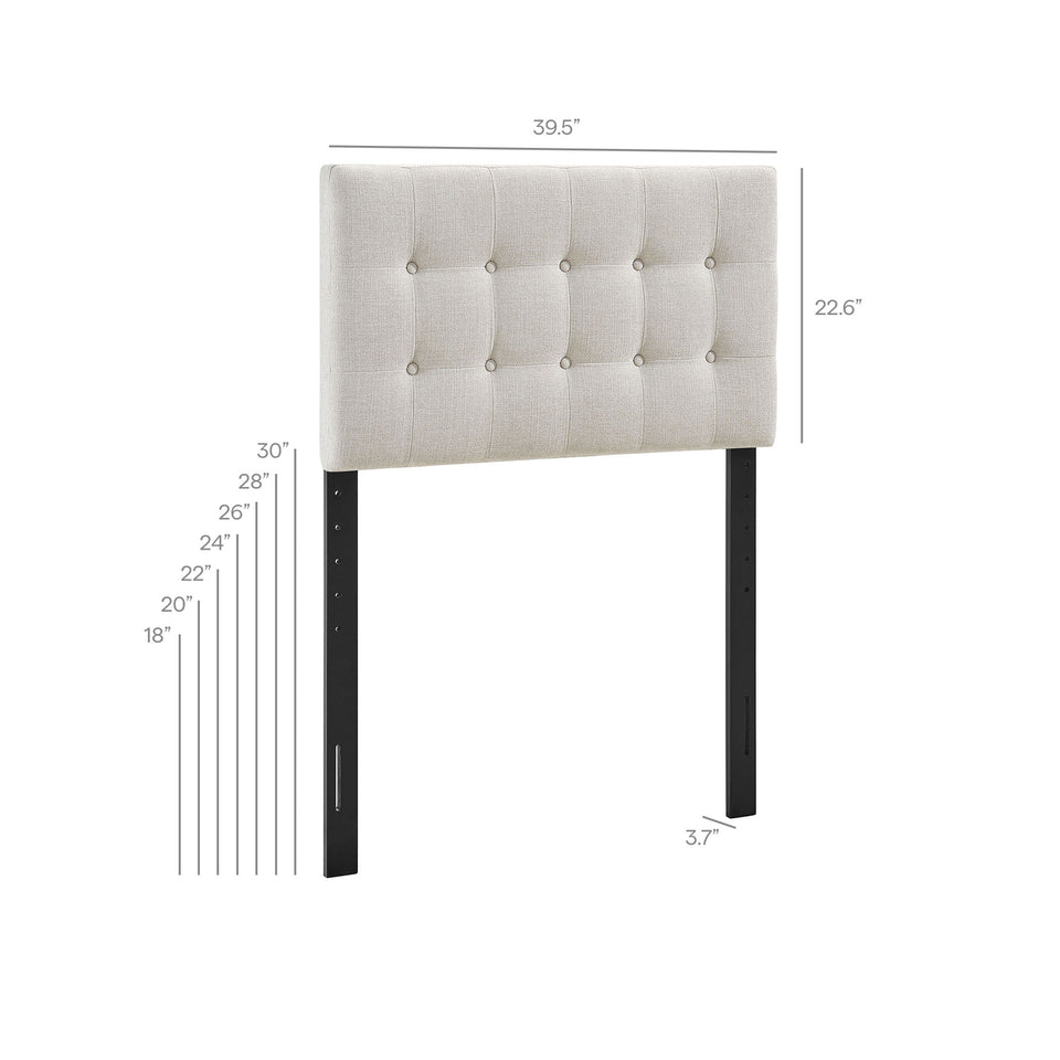 Emily Fabric Upholstered Twin Size Headboard by Modway