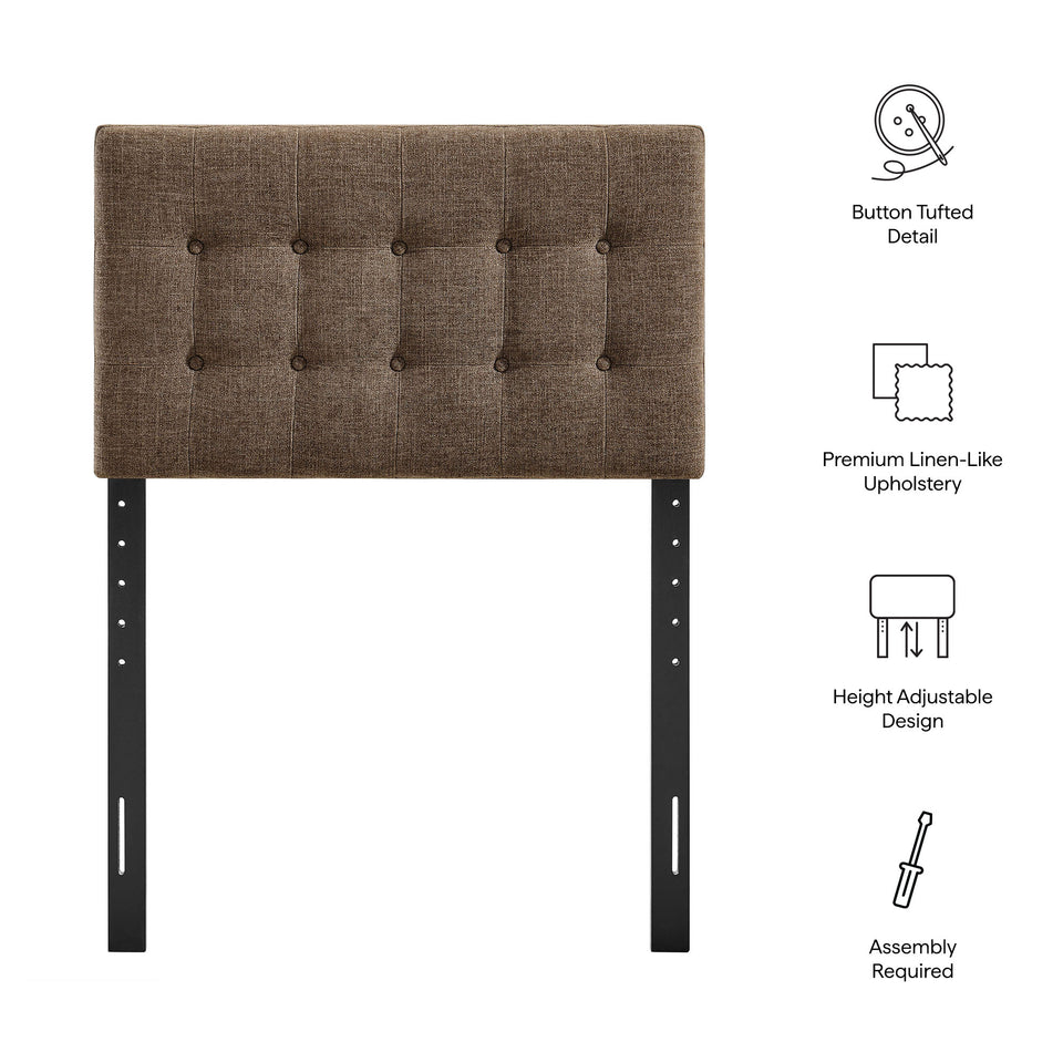 Emily Fabric Upholstered Twin Size Headboard by Modway
