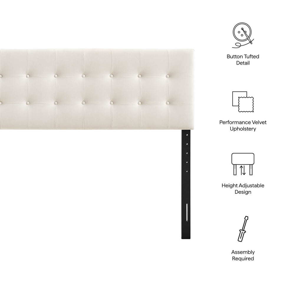 Emily Stain-Resistant Performance Velvet Full Size Headboard by Modway