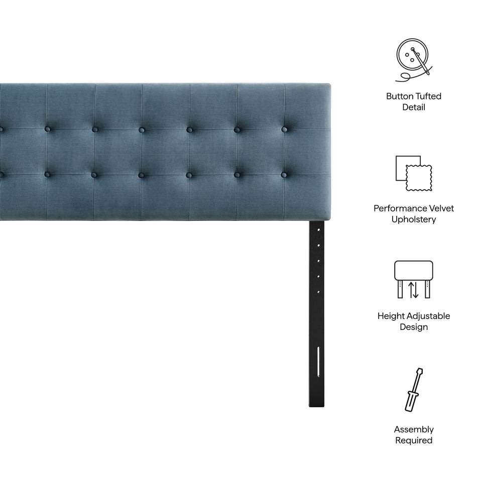 Emily Stain-Resistant Performance Velvet Full Size Headboard by Modway