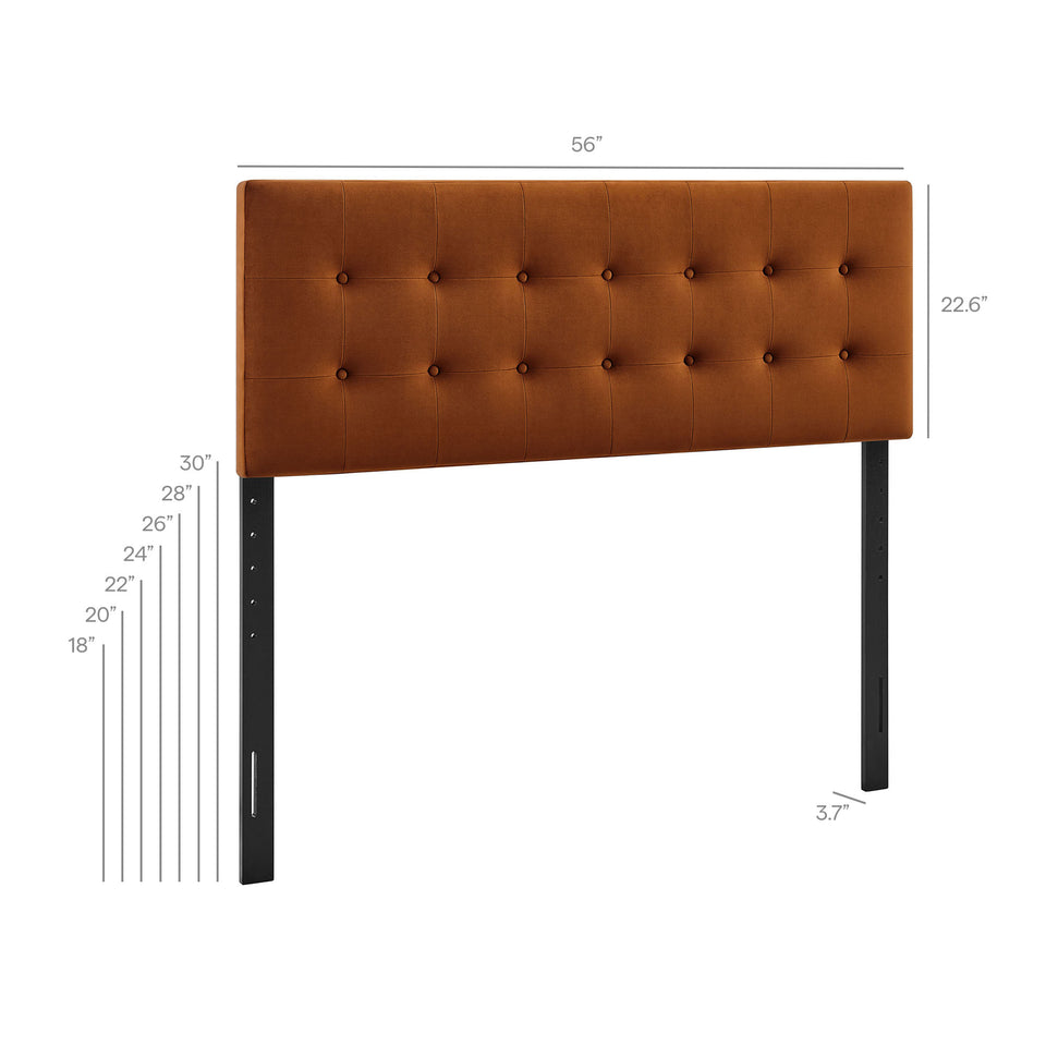 Emily Stain-Resistant Performance Velvet Full Size Headboard by Modway