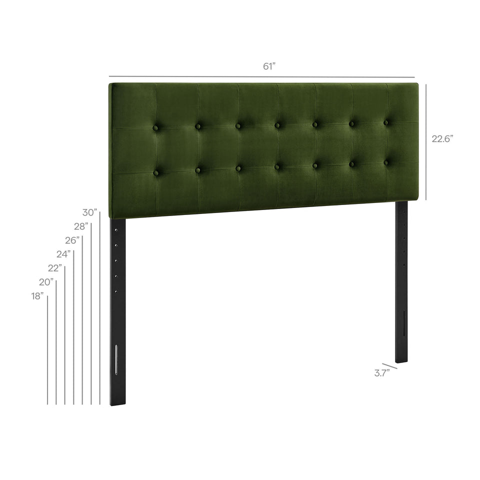 Emily Stain-Resistant Performance Velvet Queen Size Headboard by Modway