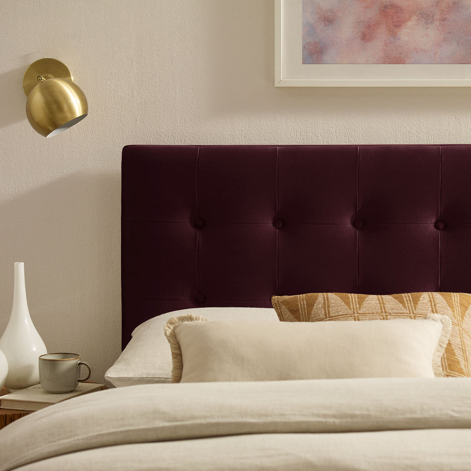 Emily Stain-Resistant Performance Velvet Queen Size Headboard by Modway