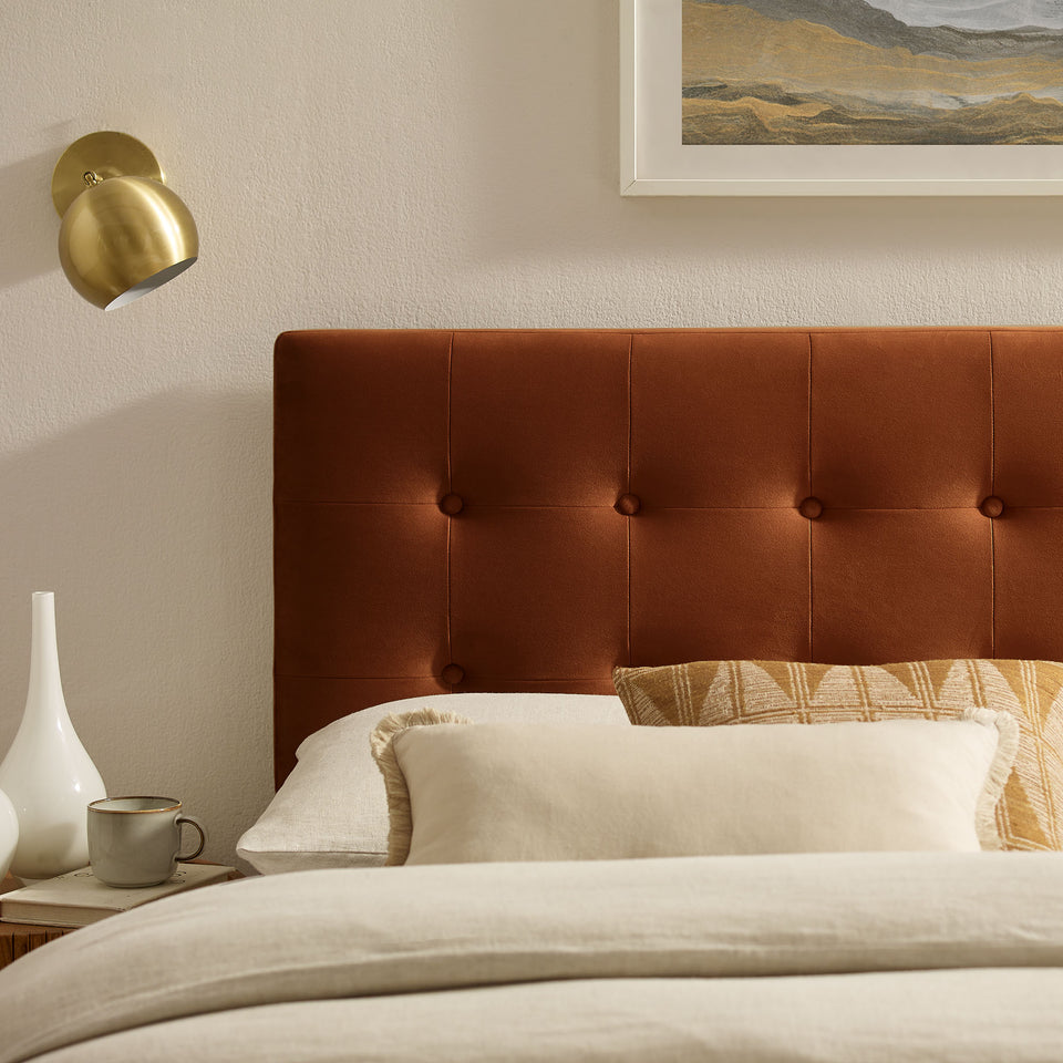 Emily Stain-Resistant Performance Velvet Queen Size Headboard by Modway