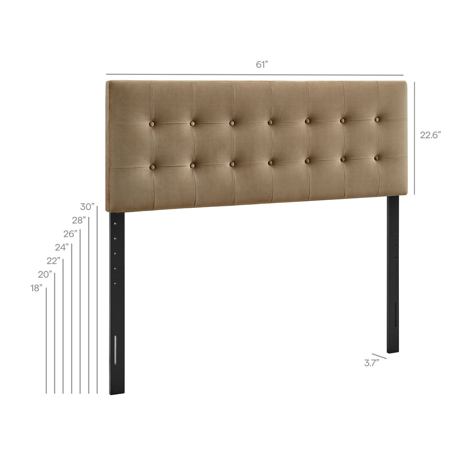 Emily Stain-Resistant Performance Velvet Queen Size Headboard by Modway