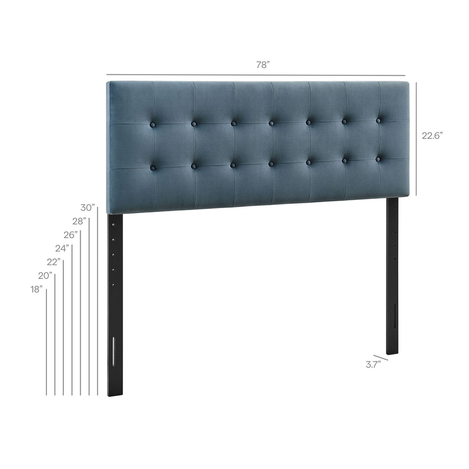 Emily Stain-Resistant Performance Velvet King Size Headboard by Modway