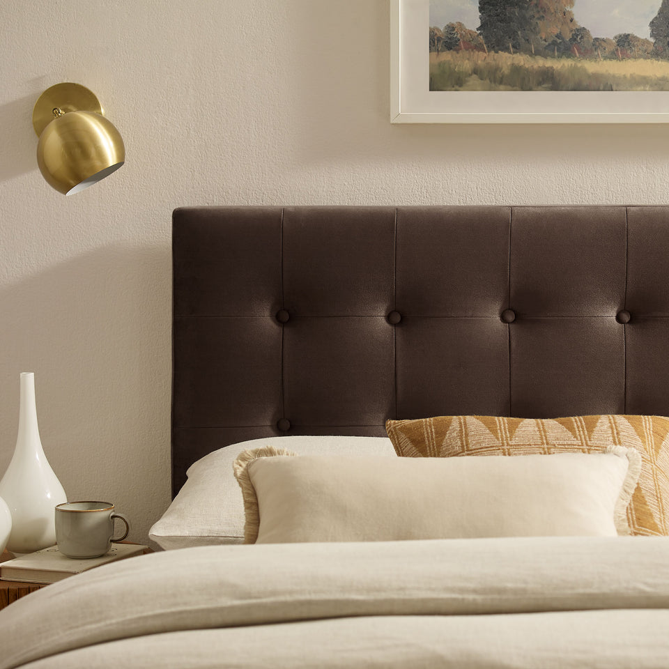 Emily Stain-Resistant Performance Velvet King Size Headboard by Modway