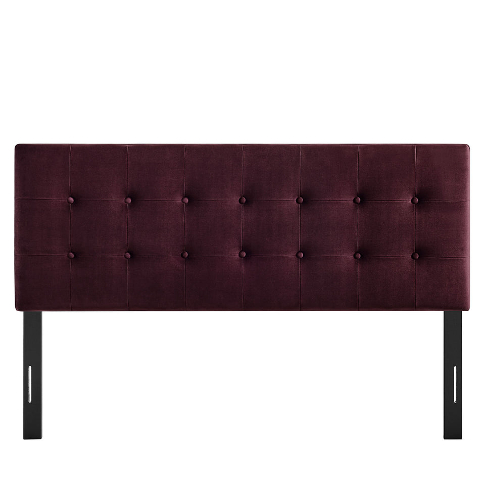 Emily Stain-Resistant Performance Velvet King Size Headboard by Modway