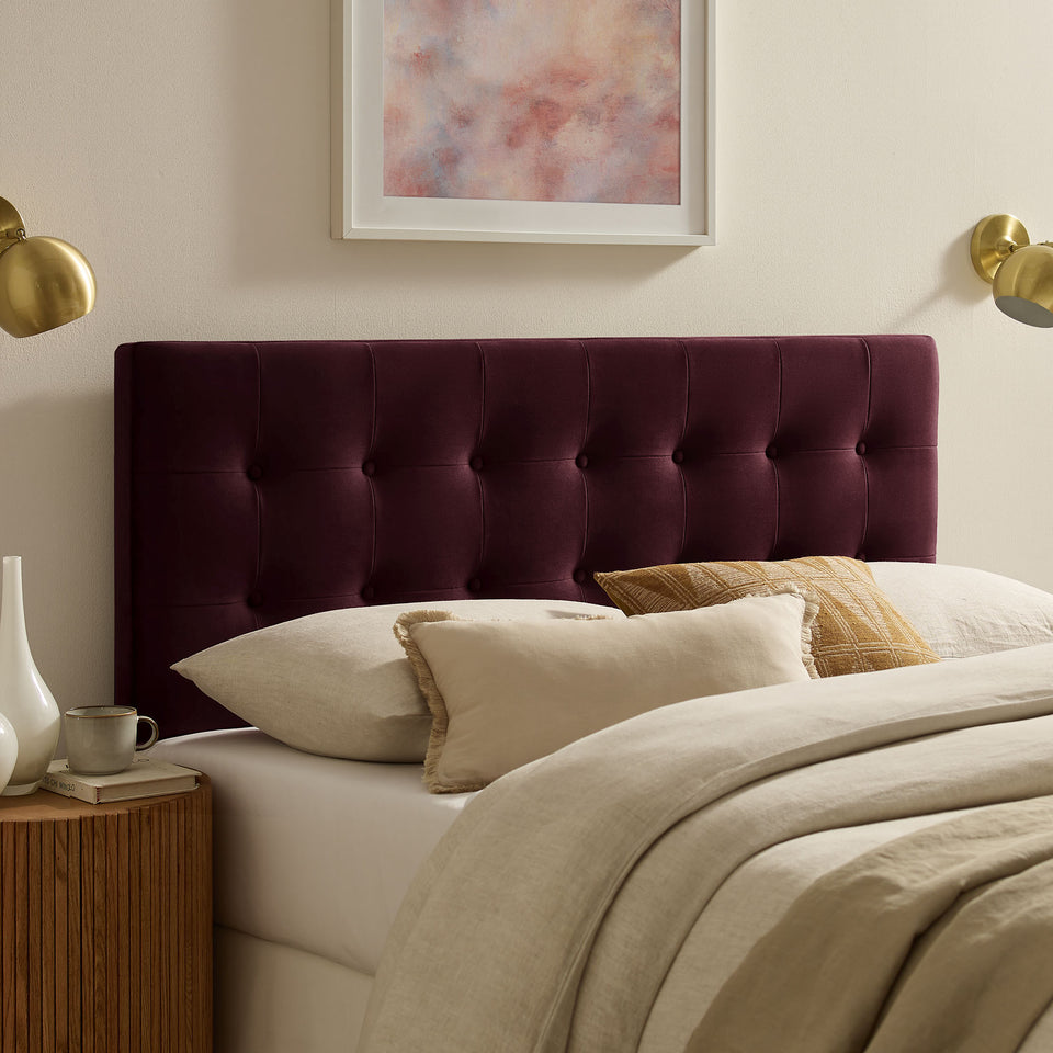Emily Stain-Resistant Performance Velvet King Size Headboard by Modway