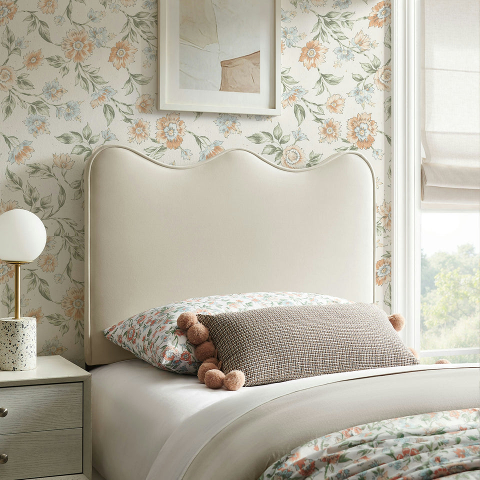 Athena Stain-Resistant Performance Velvet Twin Size Headboard by Modway