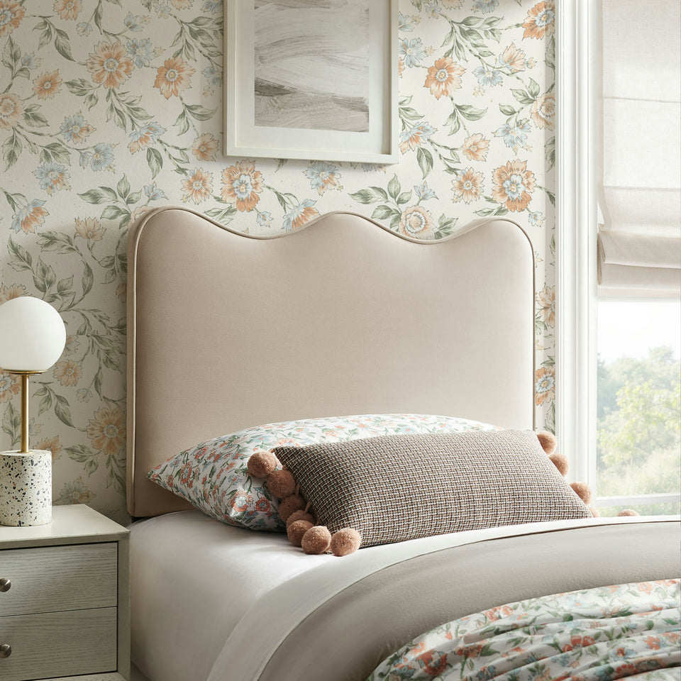Athena Stain-Resistant Performance Velvet Twin Size Headboard by Modway