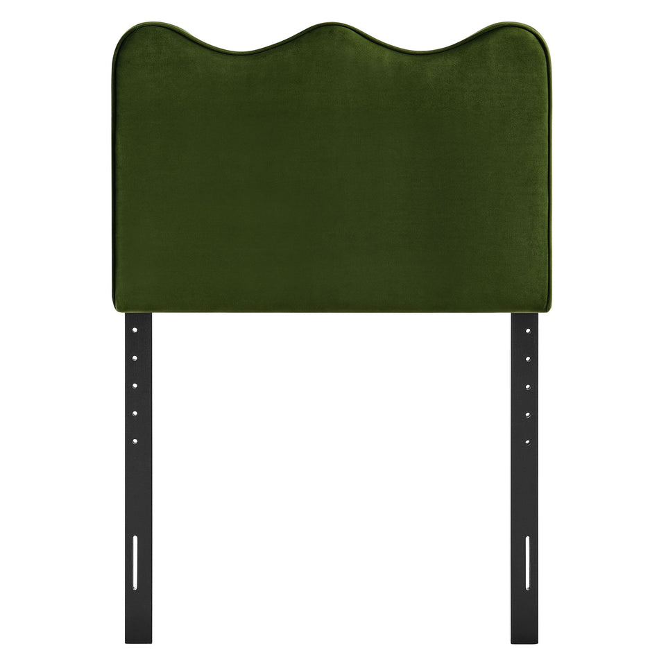Athena Stain-Resistant Performance Velvet Twin Size Headboard by Modway