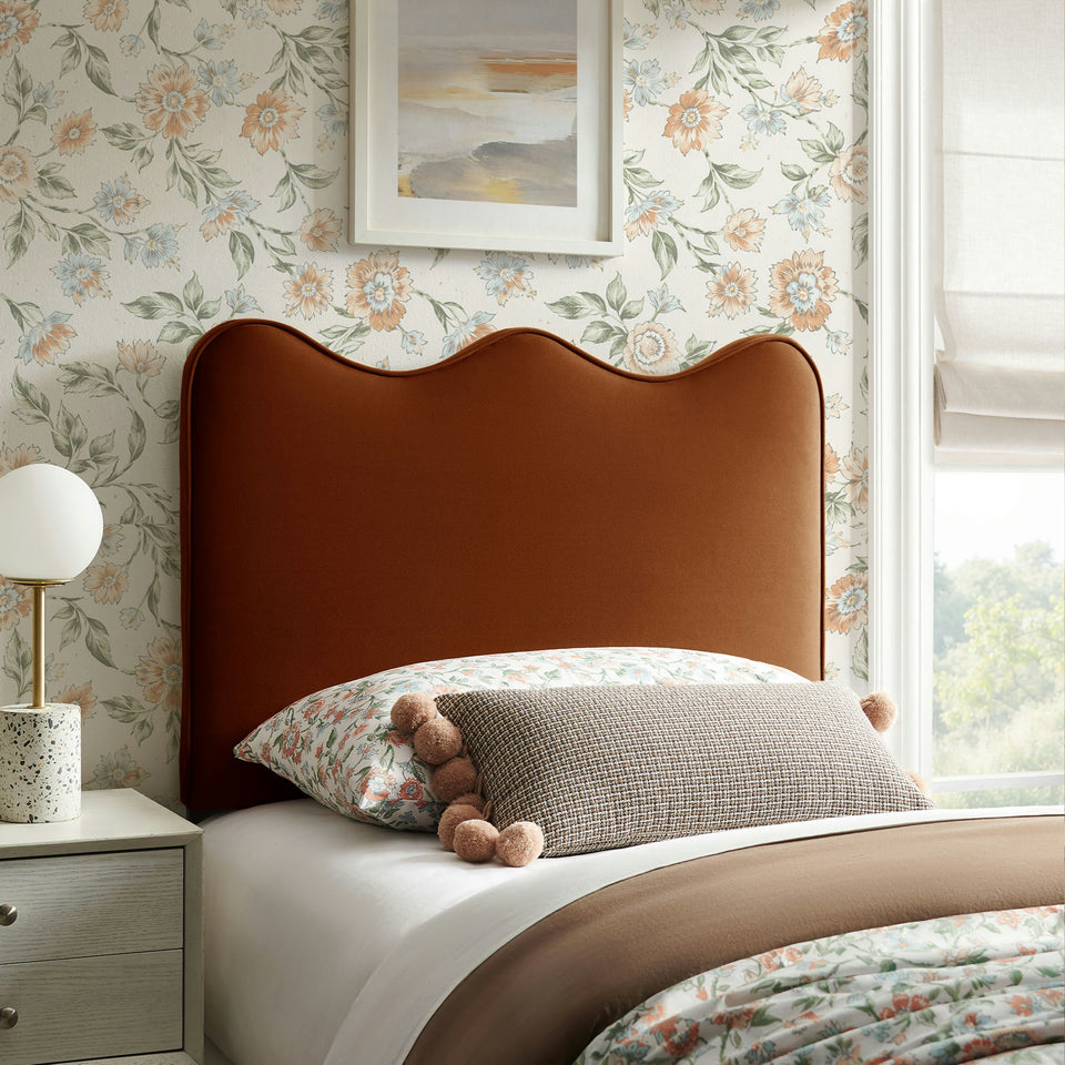 Athena Stain-Resistant Performance Velvet Twin Size Headboard by Modway