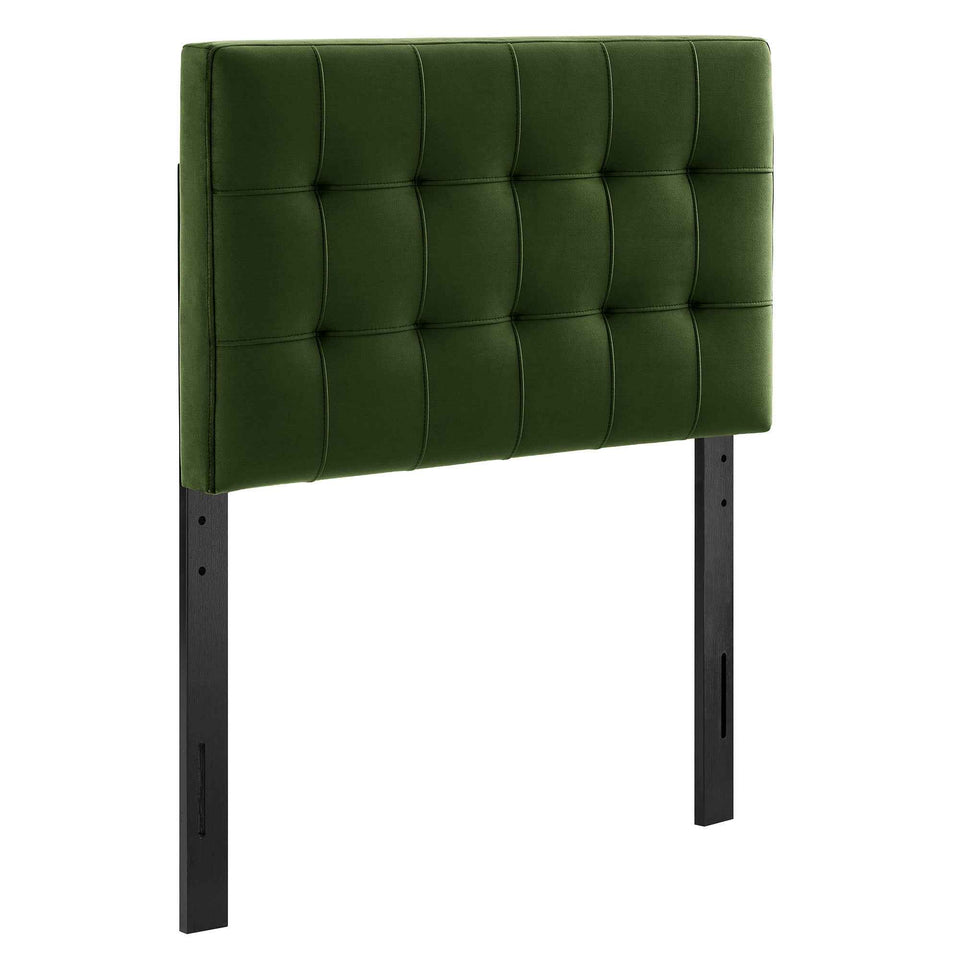 Lily Stain-Resistant Performance Velvet Twin Size Headboard by Modway