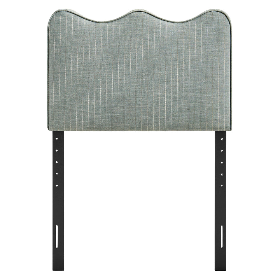 Athena Striped Fabric Upholstered Twin Size Headboard by Modway