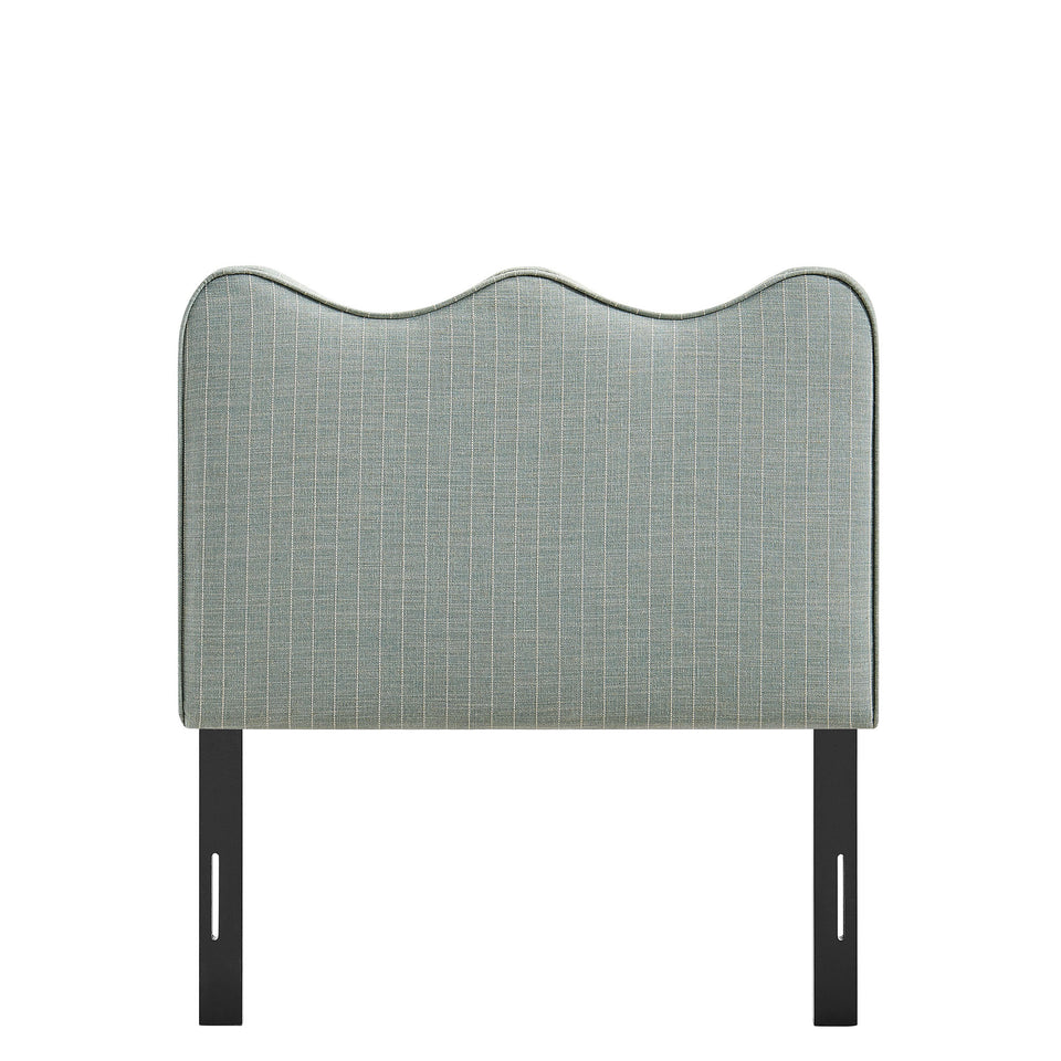 Athena Striped Fabric Upholstered Twin Size Headboard by Modway
