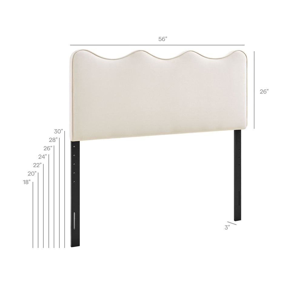 Athena Stain-Resistant Performance Velvet Full Size Headboard by Modway