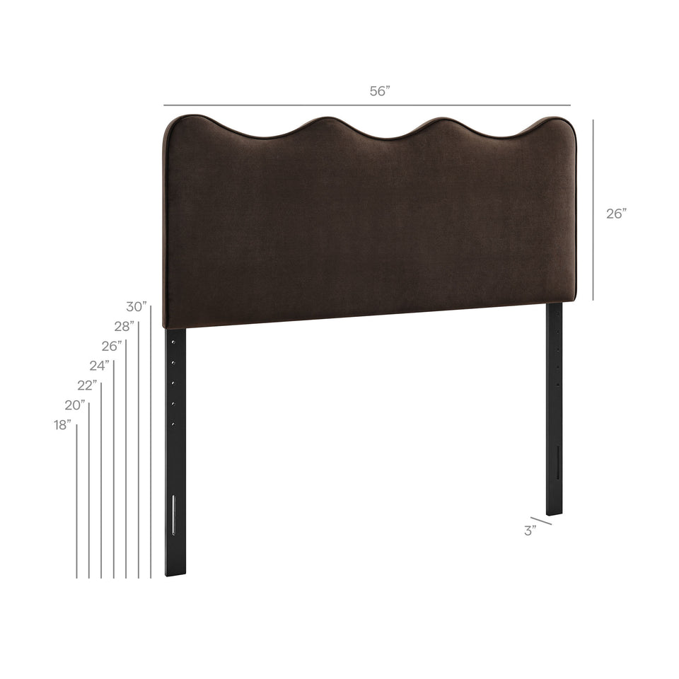 Athena Stain-Resistant Performance Velvet Full Size Headboard by Modway