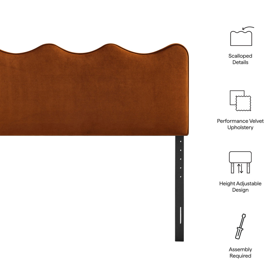 Athena Stain-Resistant Performance Velvet Full Size Headboard by Modway