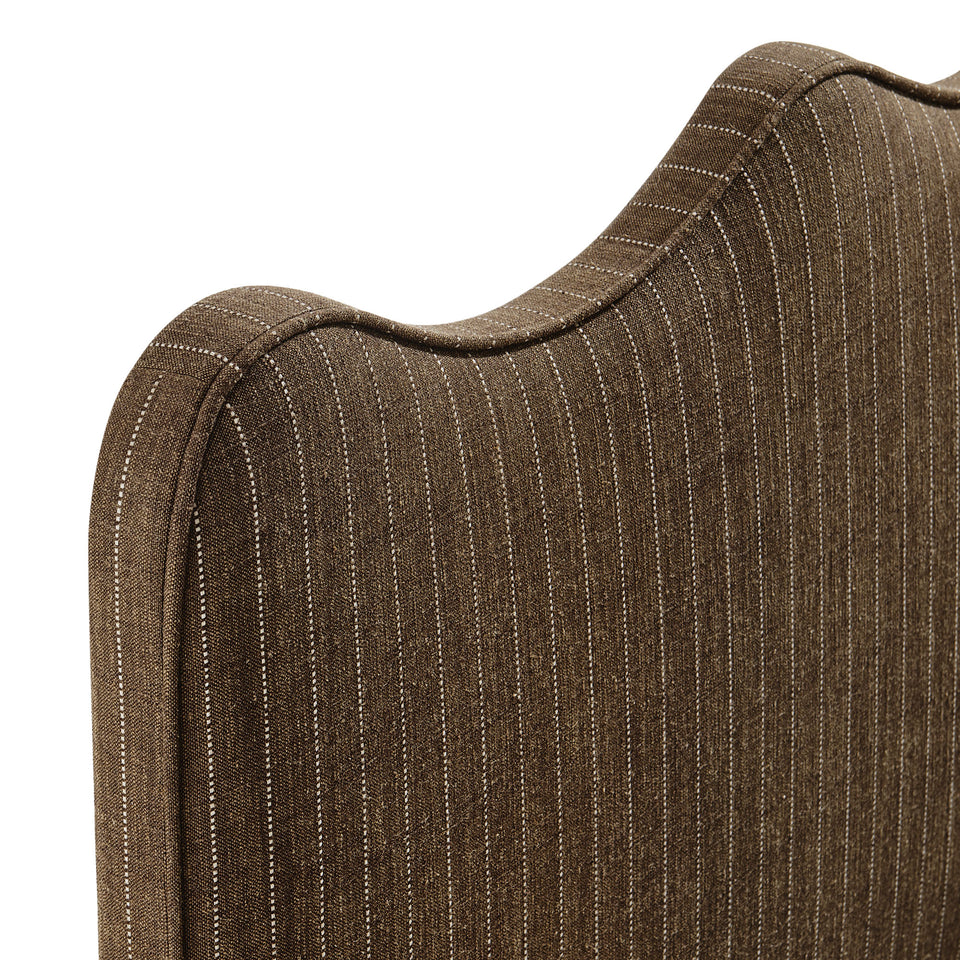Athena Striped Fabric Upholstered Full Size Headboard by Modway