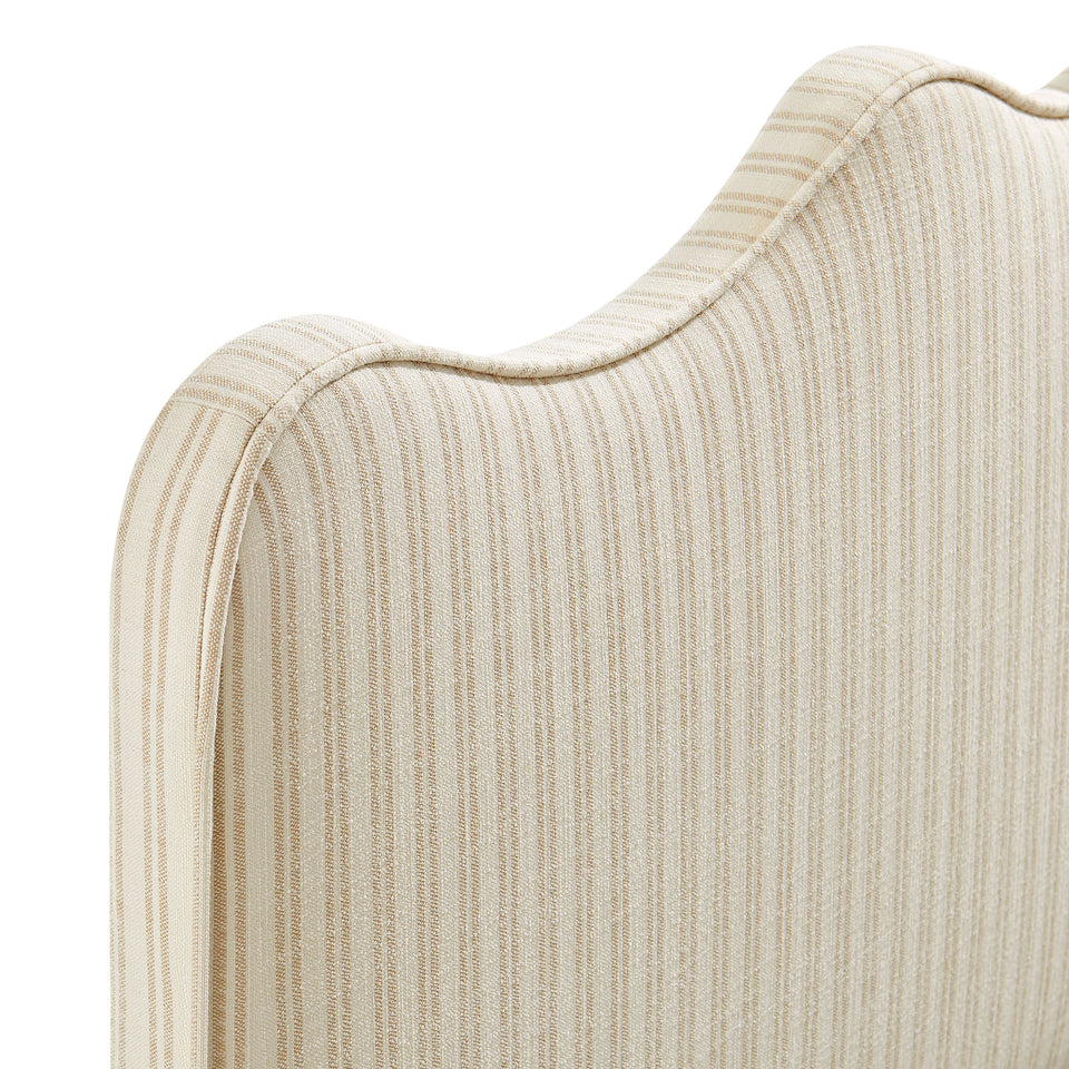 Athena Striped Fabric Upholstered Full Size Headboard by Modway