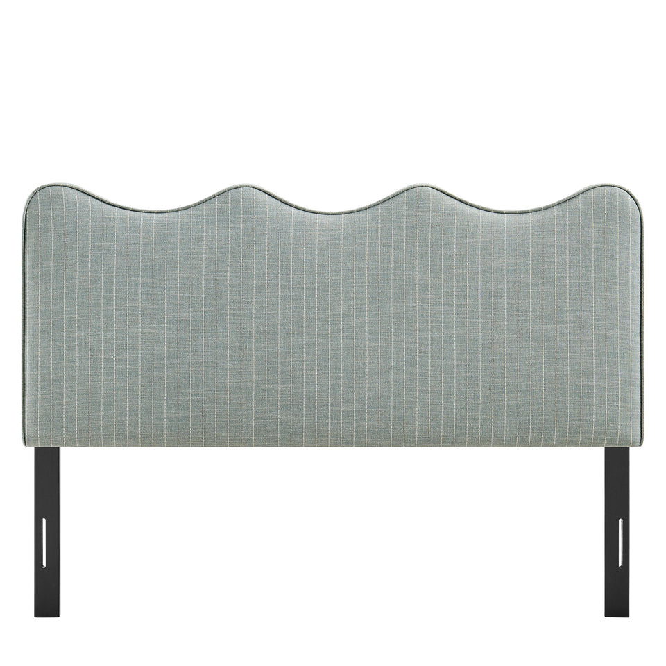 Athena Striped Fabric Upholstered Full Size Headboard by Modway