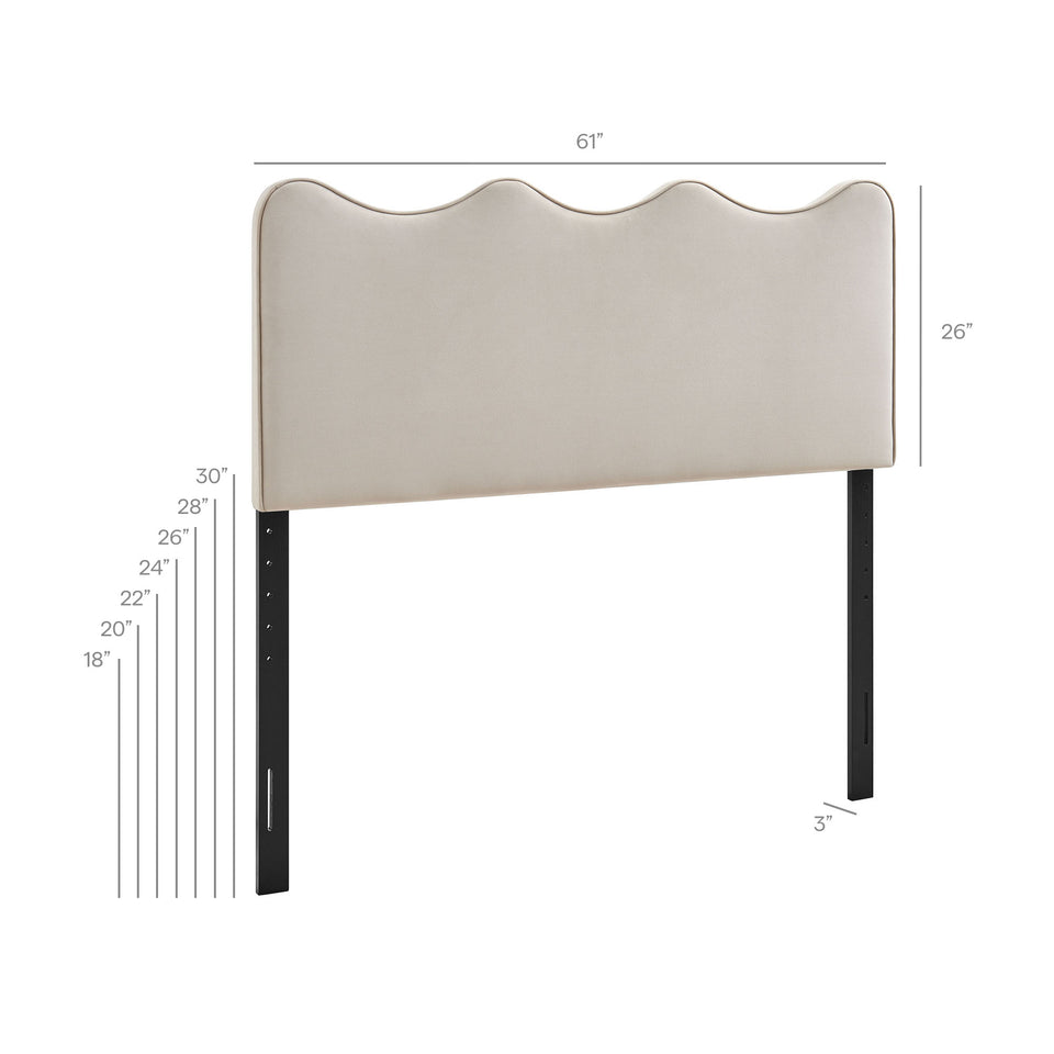 Athena Stain-Resistant Performance Velvet Queen Size Headboard by Modway
