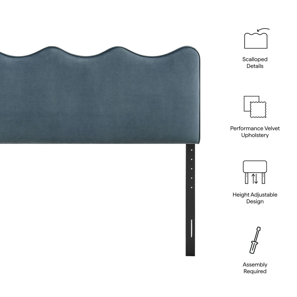 Athena Stain-Resistant Performance Velvet Queen Size Headboard by Modway