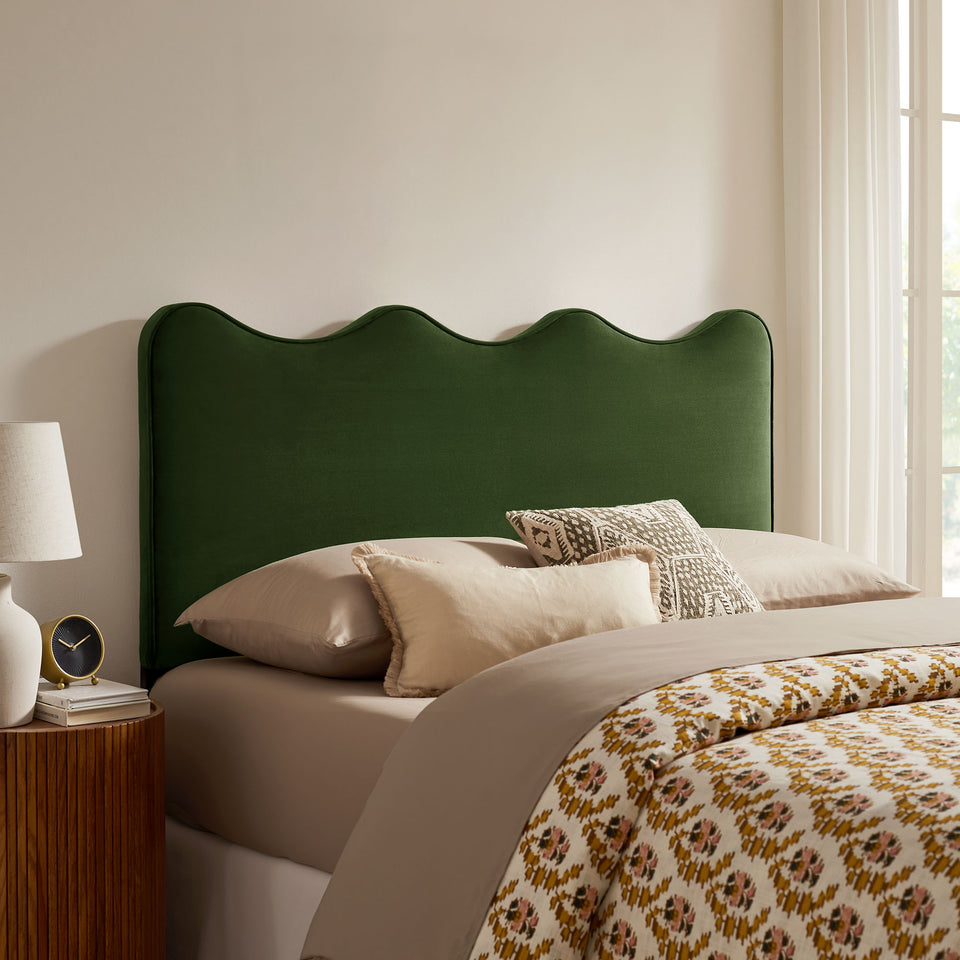 Athena Stain-Resistant Performance Velvet Queen Size Headboard by Modway