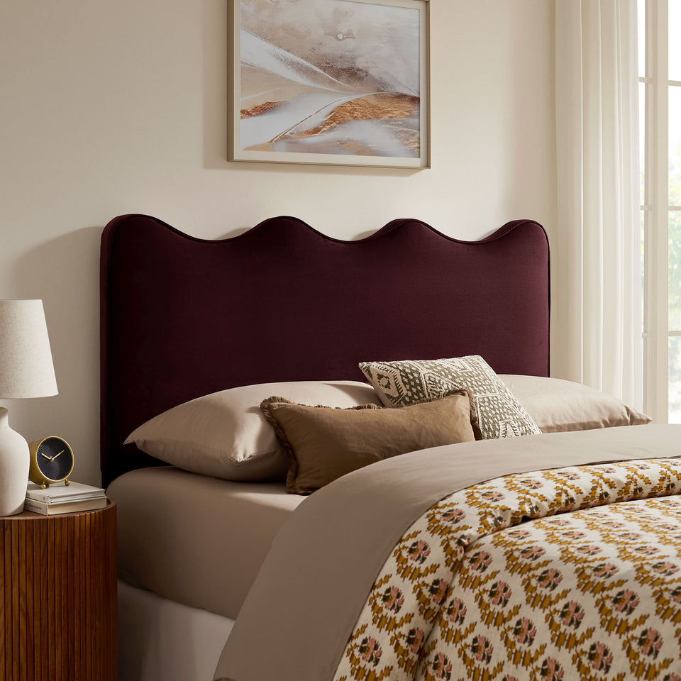 Athena Stain-Resistant Performance Velvet Queen Size Headboard by Modway