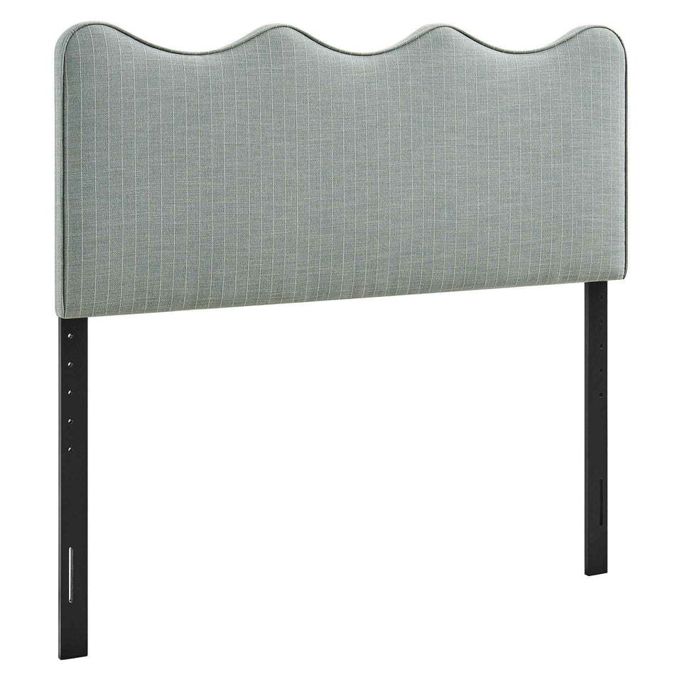 Athena Striped Fabric Upholstered Queen Size Headboard by Modway