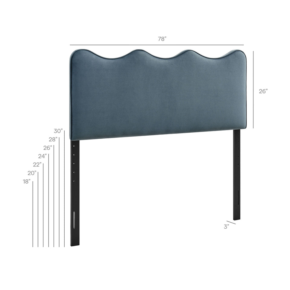 Athena Stain-Resistant Performance Velvet King Size Headboard by Modway