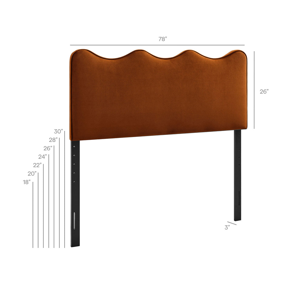 Athena Stain-Resistant Performance Velvet King Size Headboard by Modway