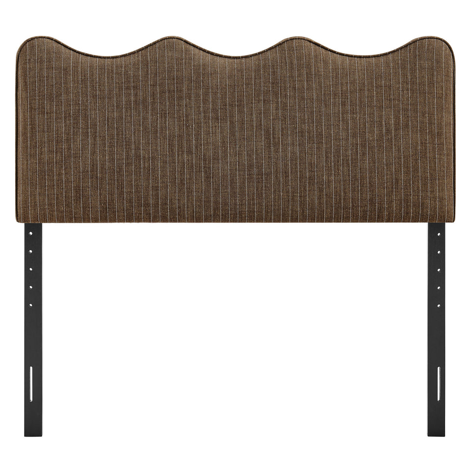 Athena Striped Fabric Upholstered King Size Headboard by Modway