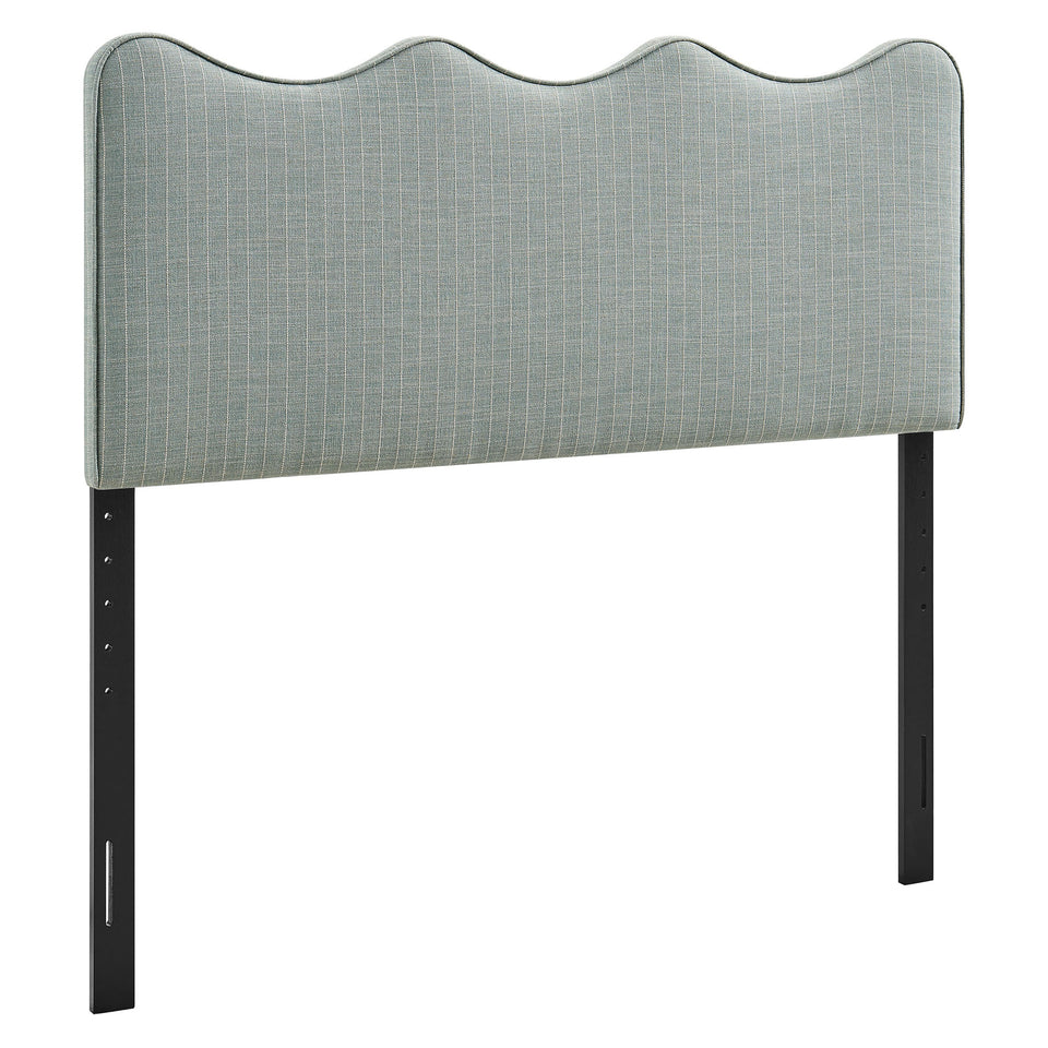 Athena Striped Fabric Upholstered King Size Headboard by Modway