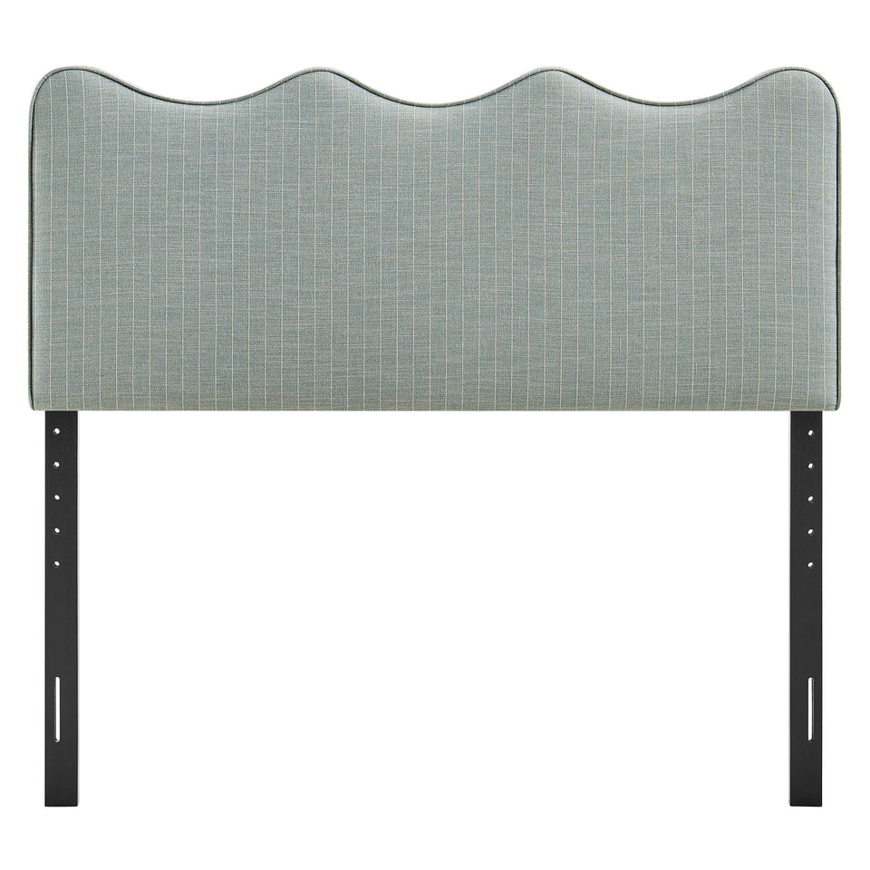 Athena Striped Fabric Upholstered King Size Headboard by Modway