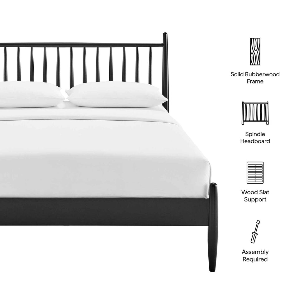 Zane Queen Size Spindle Bed