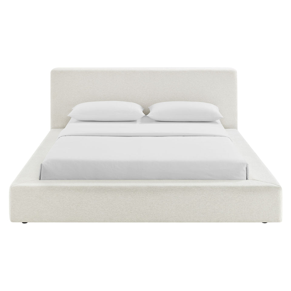 Luma Chenille Upholstered Queen Platform Bed Frame by Modway