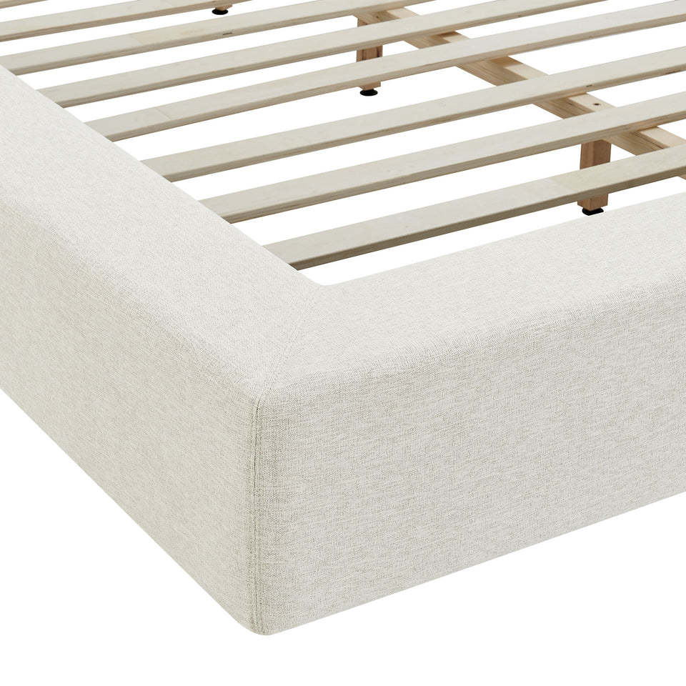 Luma Chenille Upholstered Queen Platform Bed Frame by Modway