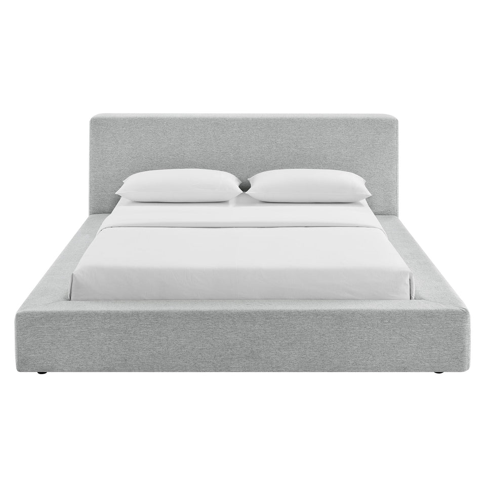 Luma Chenille Upholstered Queen Platform Bed Frame by Modway