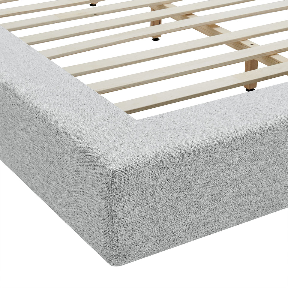 Luma Chenille Upholstered Queen Platform Bed Frame by Modway