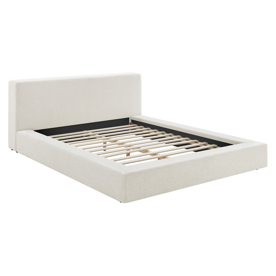 Luma Chenille Upholstered King Platform Bed Frame by Modway