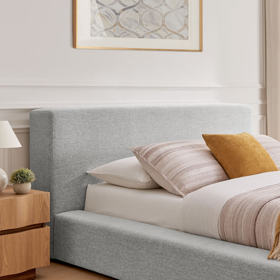 Luma Chenille Upholstered King Platform Bed Frame by Modway