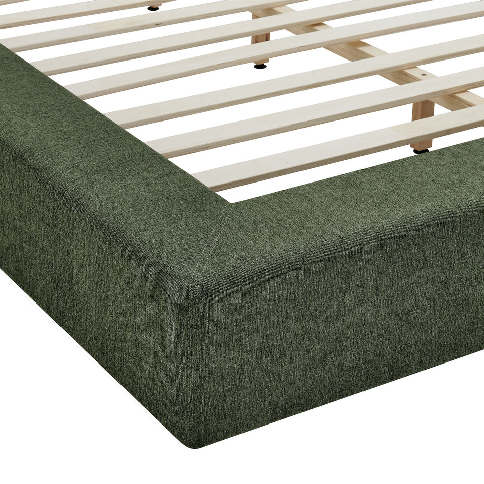 Luma Chenille Upholstered Queen Platform Bed Frame by Modway