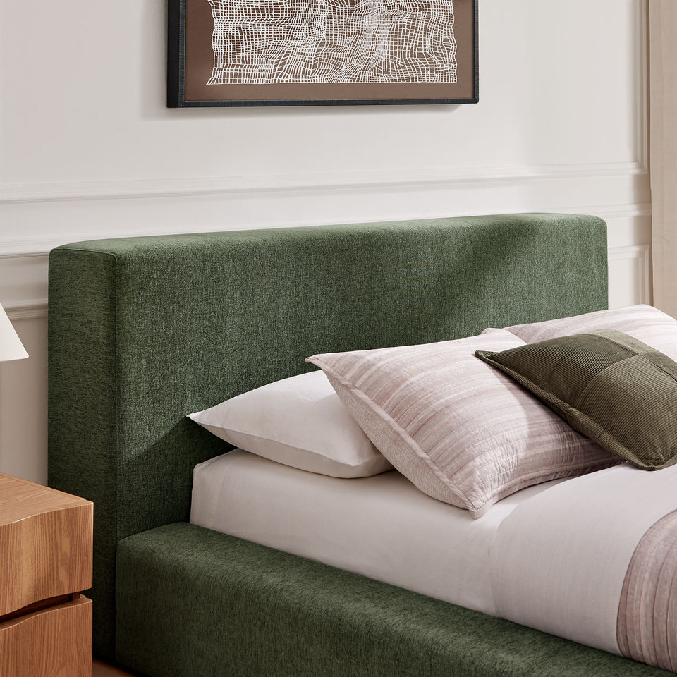 Luma Chenille Upholstered Queen Platform Bed Frame by Modway