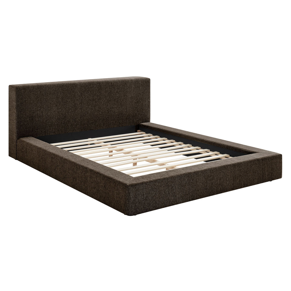 Luma Chenille Upholstered Queen Platform Bed Frame by Modway