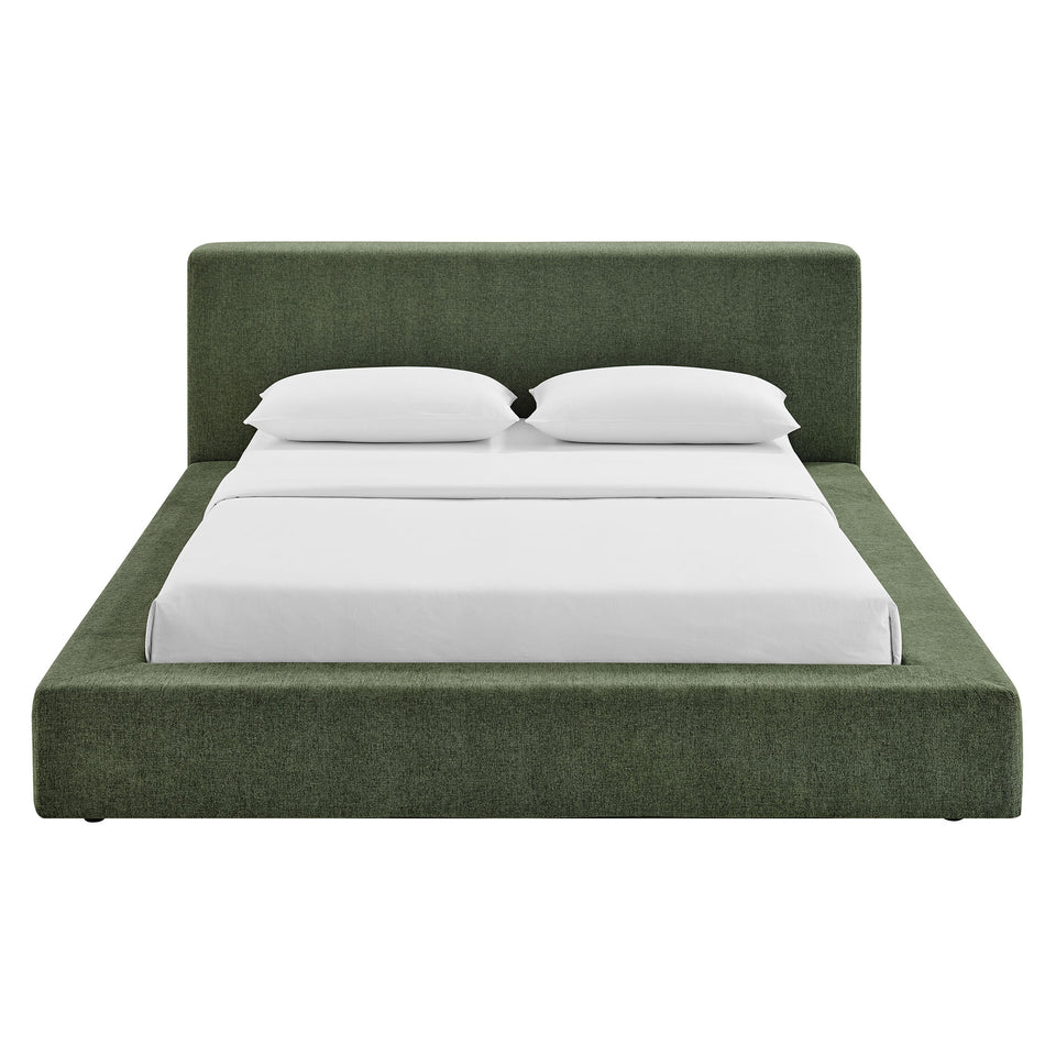 Luma Chenille Upholstered King Platform Bed Frame by Modway