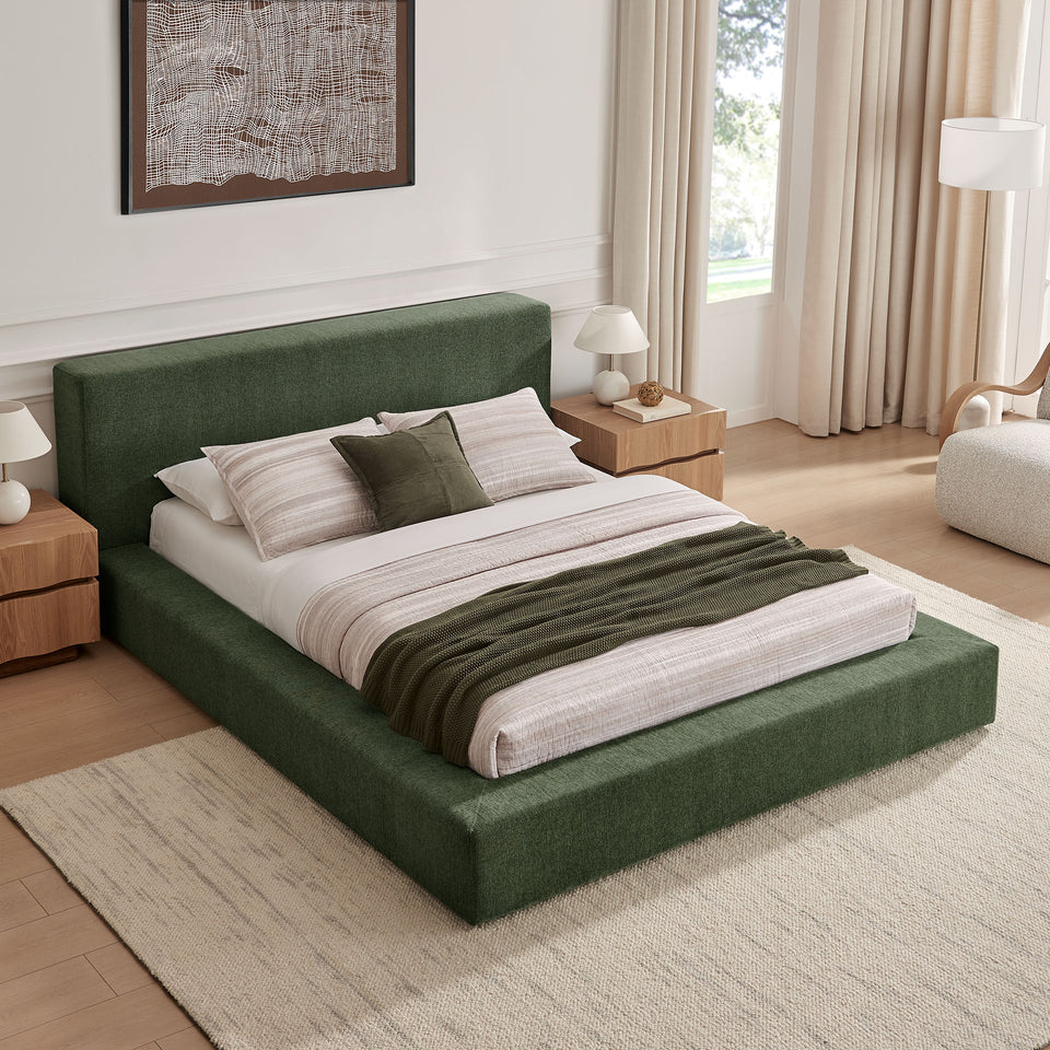 Luma Chenille Upholstered King Platform Bed Frame by Modway